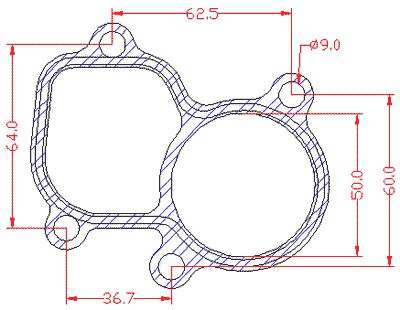 210800 gasket including given dimensions
