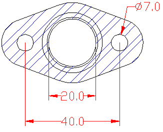 210808 gasket including given dimensions
