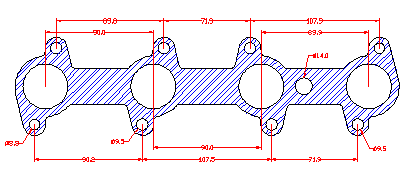 210813 gasket including given dimensions