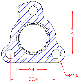 210816 gasket including given dimensions