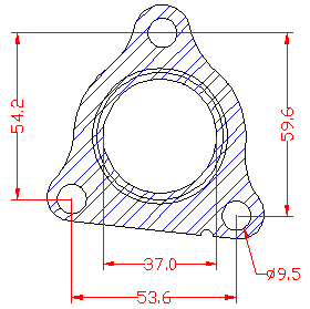210818 gasket including given dimensions