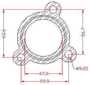 210820 gasket including given dimensions