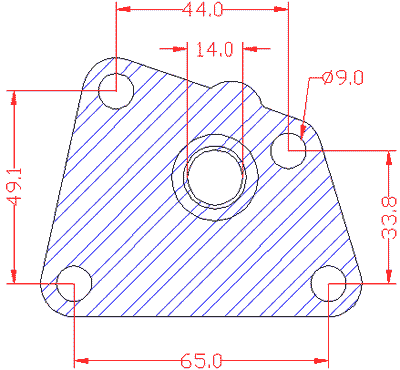 210822 gasket including given dimensions