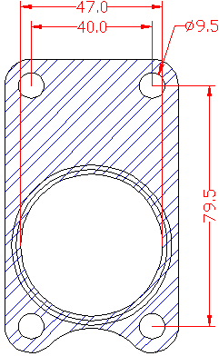 210824 gasket including given dimensions