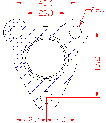 210826 gasket including given dimensions