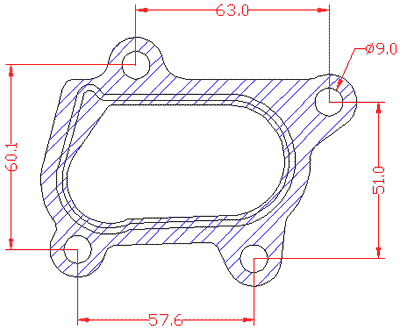 210827 gasket including given dimensions