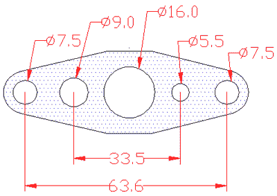 210829 gasket including given dimensions