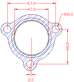 210830 gasket including given dimensions