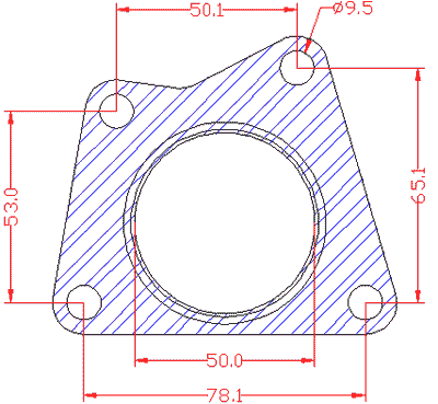 210832 gasket including given dimensions