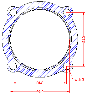 210838 gasket including given dimensions
