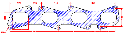 210839 gasket including given dimensions
