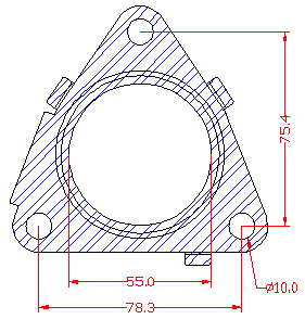 210841 gasket including given dimensions