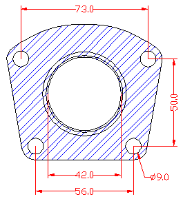 210842 gasket including given dimensions