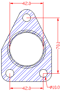 210843 gasket including given dimensions