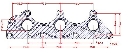 210844 gasket including given dimensions