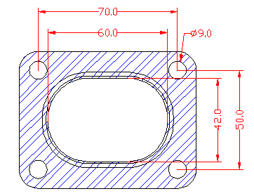 210846 gasket including given dimensions