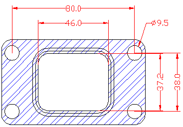 210852 gasket including given dimensions