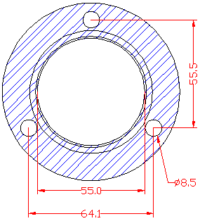 210856 gasket including given dimensions
