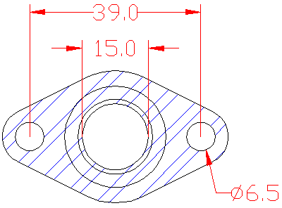 junta 210857 mostrando cotas y dimensiones