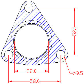 210859 gasket including given dimensions
