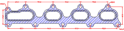 210861 gasket including given dimensions