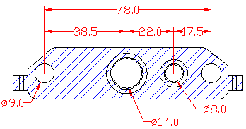 junta 210863 mostrando cotas y dimensiones