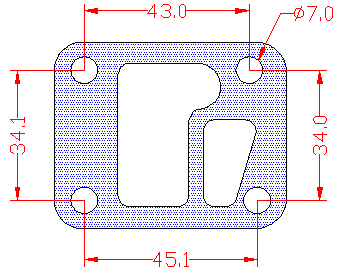 210866 gasket including given dimensions