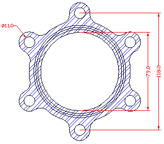 210871 gasket including given dimensions