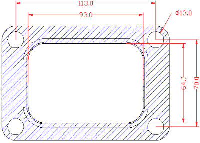 210872 gasket including given dimensions