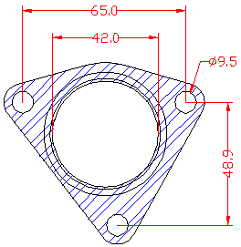 210876 gasket including given dimensions