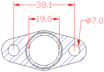junta 210879 mostrando cotas y dimensiones