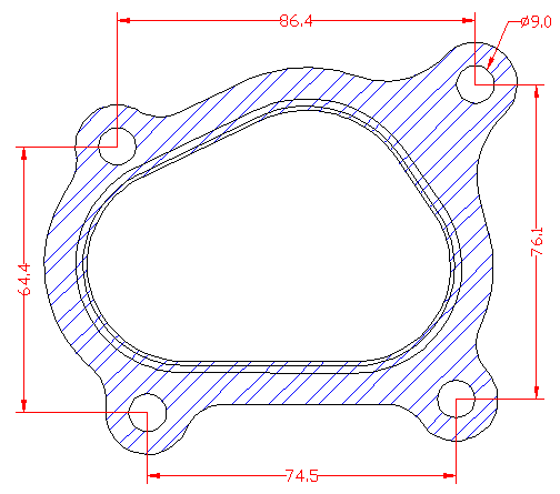 210880 gasket including given dimensions