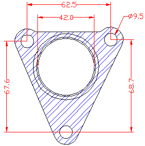 210883 gasket including given dimensions