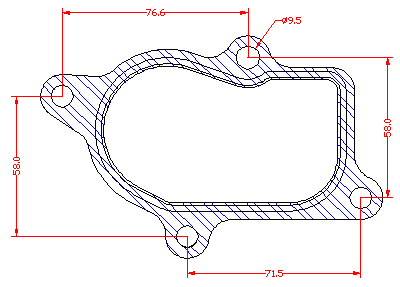 210889 gasket including given dimensions