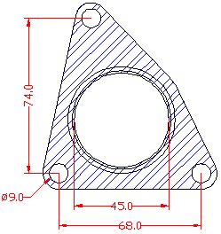 210890 gasket including given dimensions