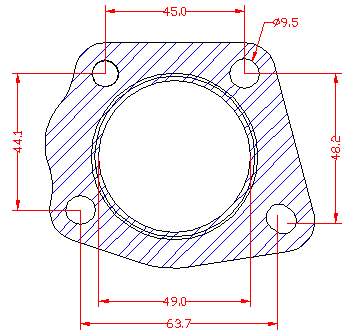 210894 gasket including given dimensions