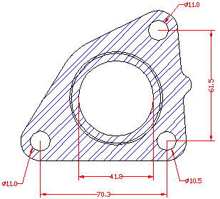 210895 gasket including given dimensions