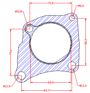 210899 gasket including given dimensions