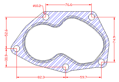 210969 gasket including given dimensions