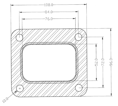 junta 407294-0002 mostrando cotas y dimensiones