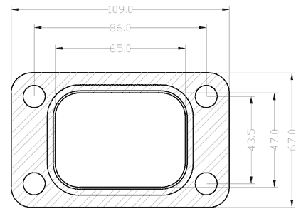 409039-0001 gasket including given dimensions