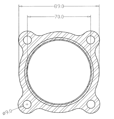 409049-0000 gasket including given dimensions