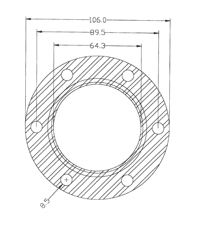 409196-0000 gasket including given dimensions