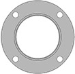 409196-0002 gasket technical drawing