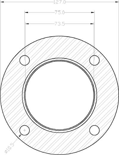 409196-0004 gasket including given dimensions