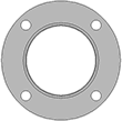 409196-0004 gasket technical drawing