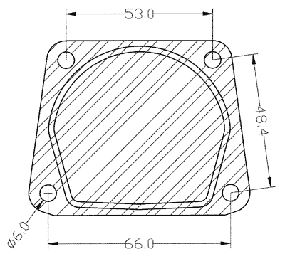 409262-0000 gasket including given dimensions