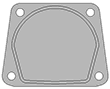 409262-0000 gasket technical drawing