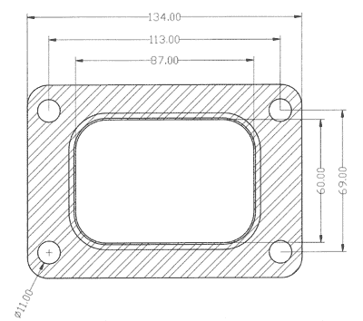 409377-0000 gasket including given dimensions