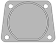 409645-0000 gasket technical drawing